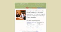 Desktop Screenshot of evansrosen.com